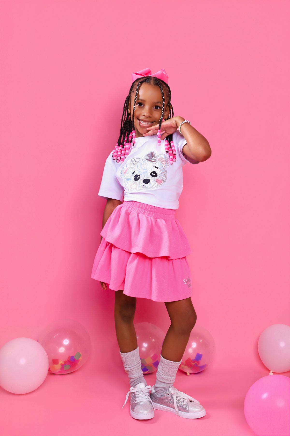 Rosie Cuddleton Metallic Tee for girls