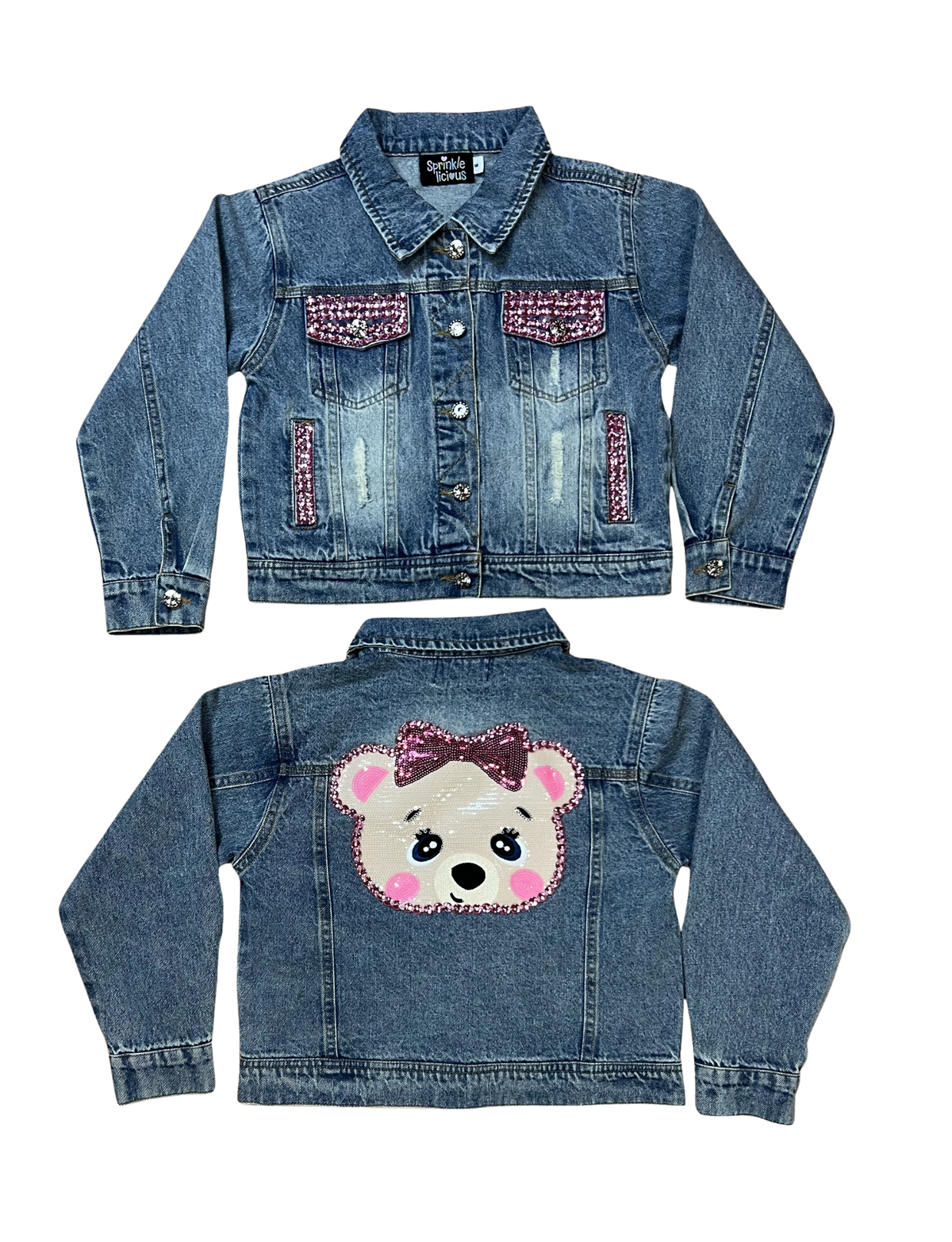 Rosie Jean Jacket w/ Pink Gems